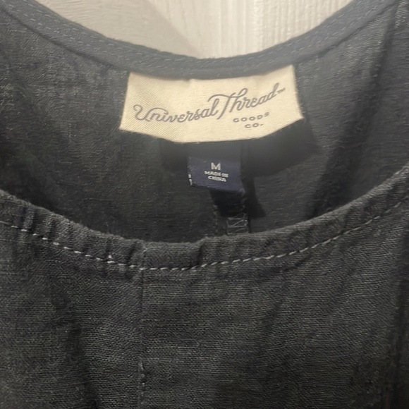 Universal Thread Women’s Linen Overalls M Black - Picture 3 of 4